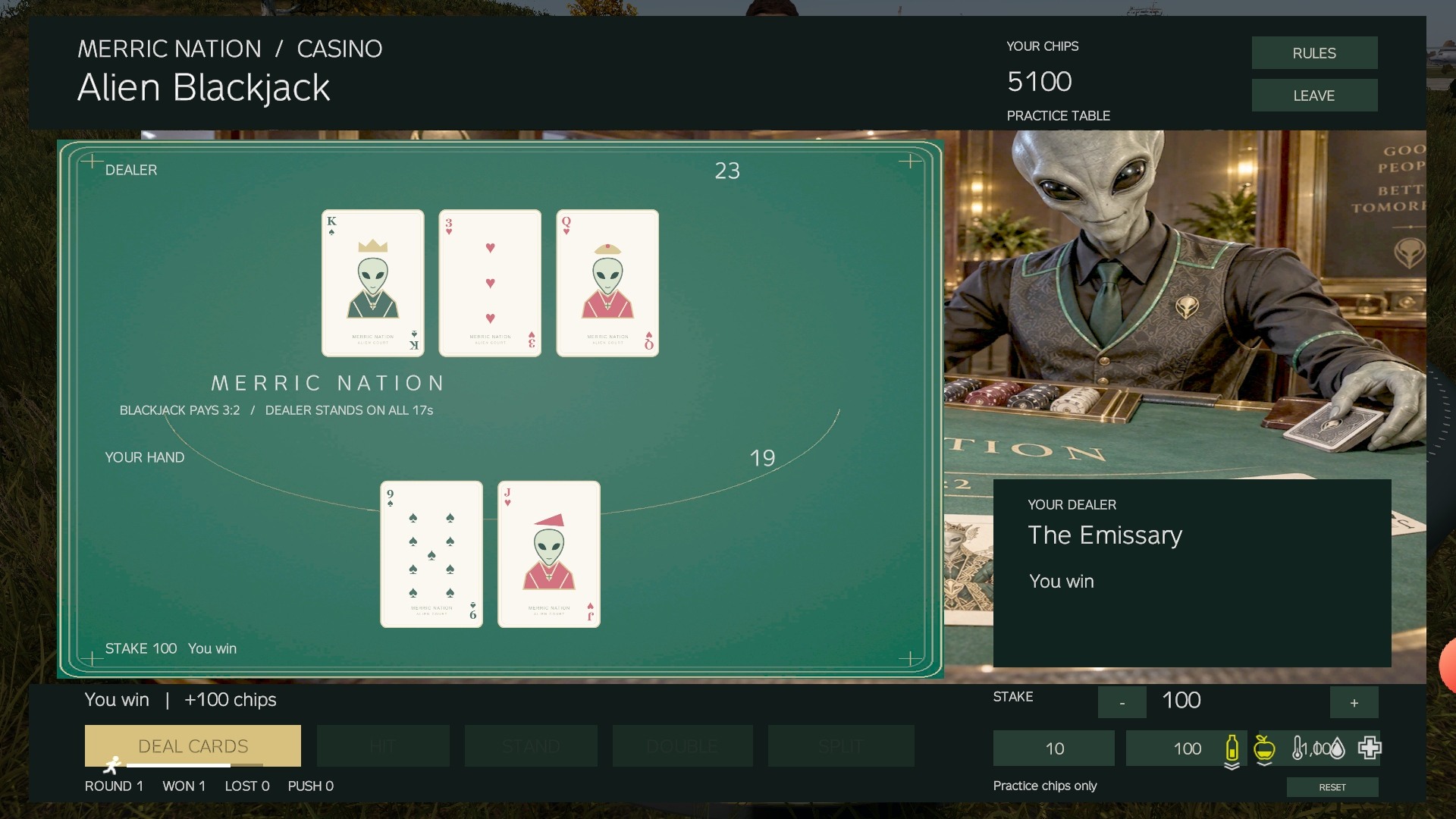 Alien Blackjack project preview