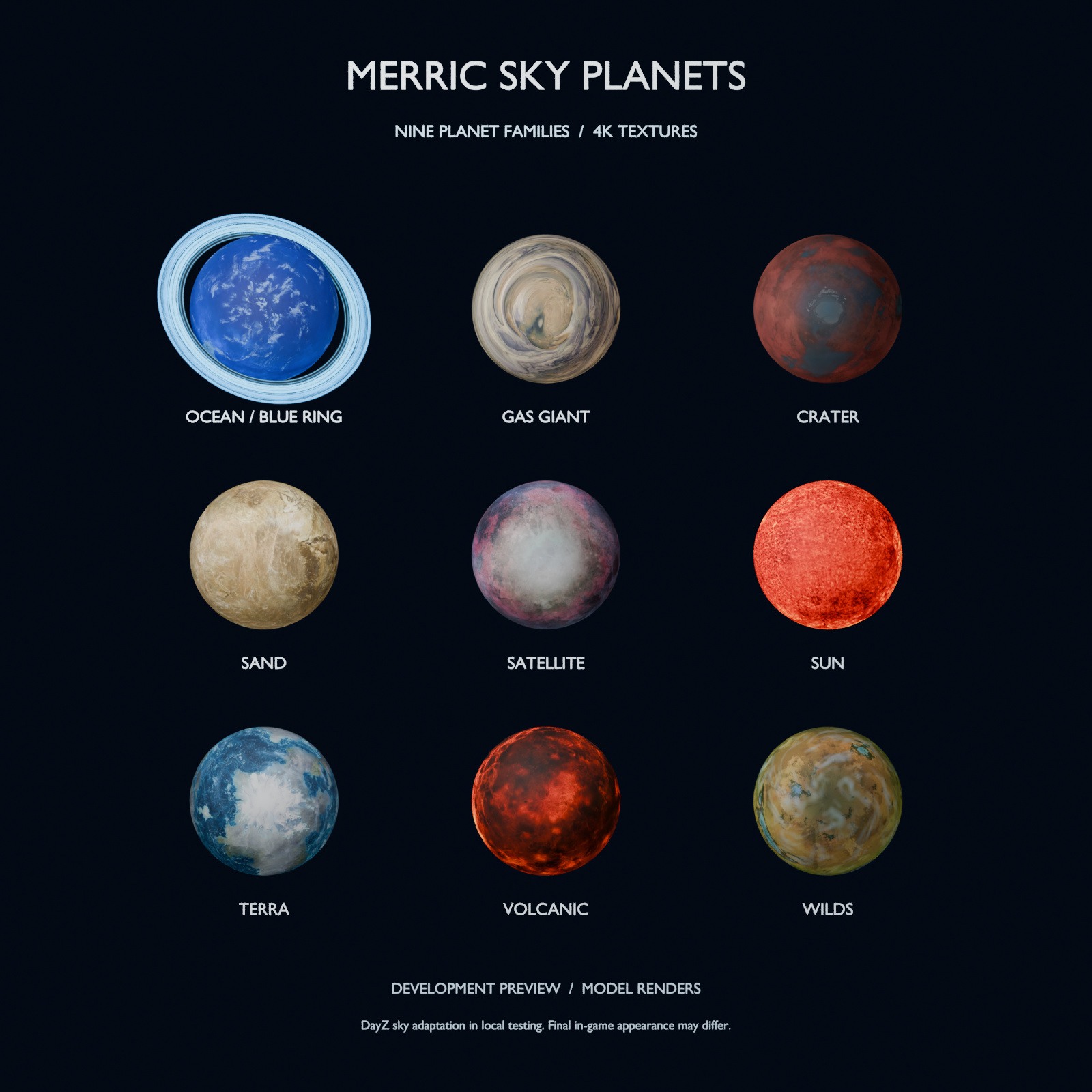 Merric Sky Planets project preview